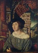 Ambrosius Holbein Portrait of a young man oil painting on canvas
